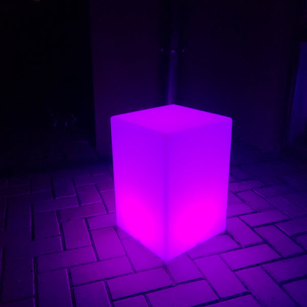 LED Cube Chair, Dimmable RGB Cubes with Remote Control,20 Inch