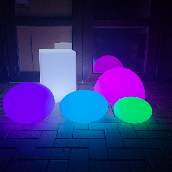 LED Cube Chair, Dimmable RGB Cubes with Remote Control,20 Inch