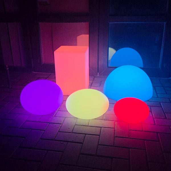 LED Cube Chair, Dimmable RGB Cubes with Remote Control,20 Inch