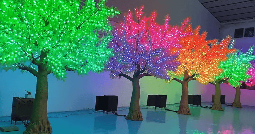 led color changing trees | my big letters | www.mybigletters.com