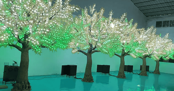 13.5ft Color-Changing LED Trees with DMX-512 Controller