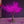 Decorative LED tree with pink lights on a purple background