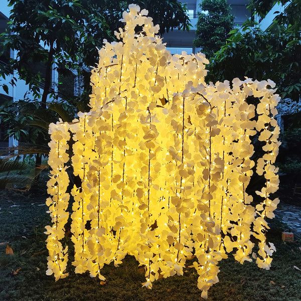 10ft Ginkgo Willow Lamp outdoor/indoor use 4536pcs LEDs