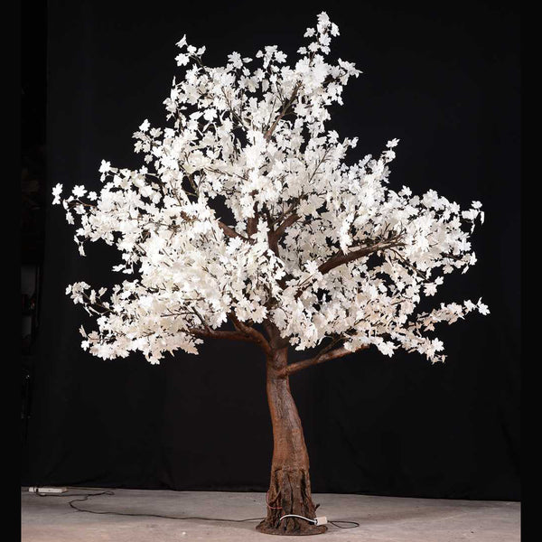 Outdoor LED tree Maple Leaf  with warm white light 10ft tall