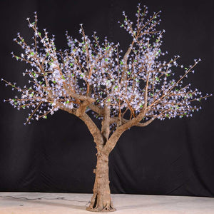 Outdoor Cherry Blossom LED Tree + green leaves 11.