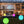 Glowing colorful lights in front of a modern house with text about waterproof design.