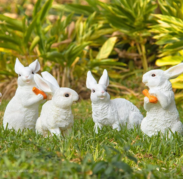 Solar Rabbit Garden Statue