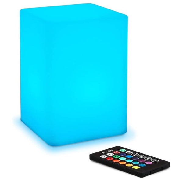 LED Cube Chair, Dimmable RGB Cubes with Remote Control,20 Inch