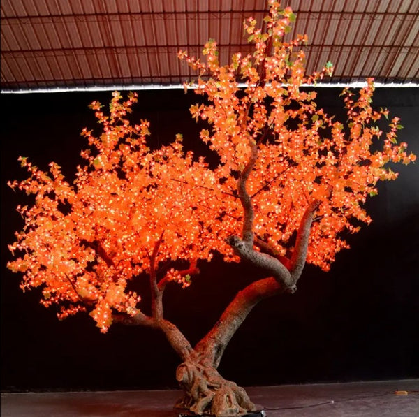 Outdoor Maple LED Tree with Flowers - 16ft Tall 17ft Wide