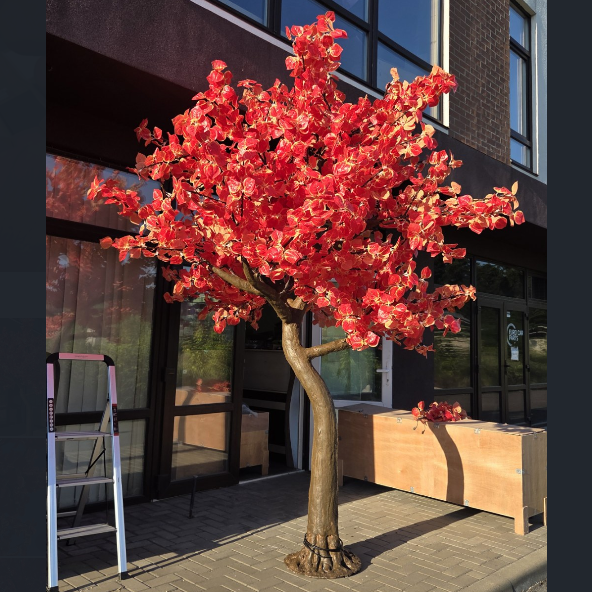10 FT LED Artificial Tree – Red Aspen Maple or Yellow Ginkgo