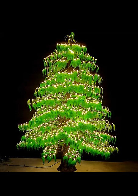 Sale Elite 6.5ft LED Christmas Tree – Realistic Wood Trunk, 1408 Warm LEDs, Free Shipping Included