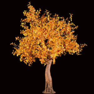 9ft tall LED Tree with Autumn Maple Leaf/