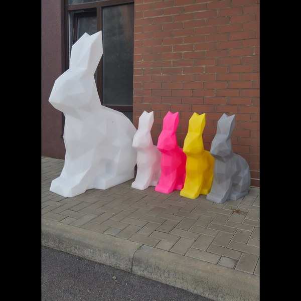 Personalized LED Bunny: Waterproof Outdoor Decor