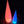 Two colorful LED lamps, one red and one blue, on a dark ground.