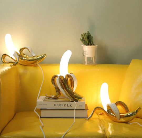 Golden Banana LED Table Lamp