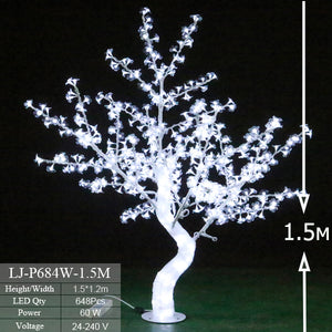 5ft Сherry blossom light up tree. color White Indoor 