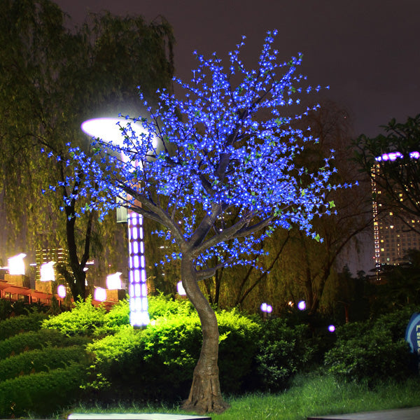 Blue Outdoor Cherry blossom led light tree 9.2ft\ 2.8m 2268l