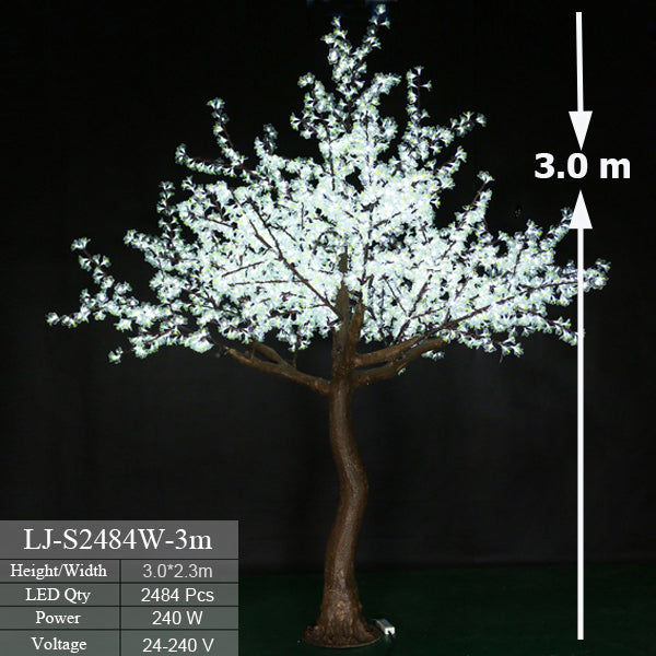  outdoor lighted cherry blossom tree 9.5ft/2.8м 2484l