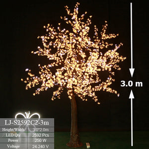 Outdoor LED Tree Cherry Blossom Hight 3.0m. 2594LEDs