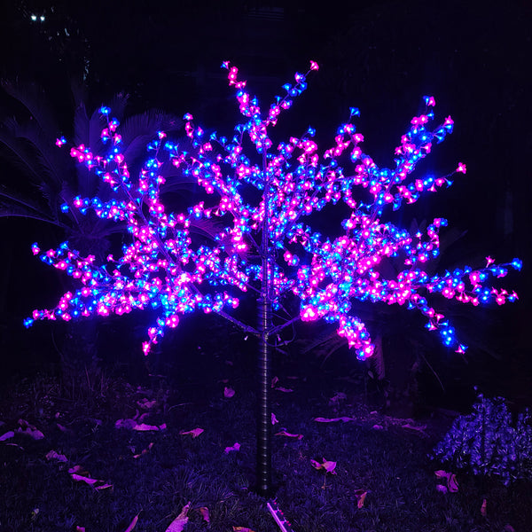 Lighted Pink Cherry Blossom Tree 6.5ft 1728 LEDs Indoor/Outdoor