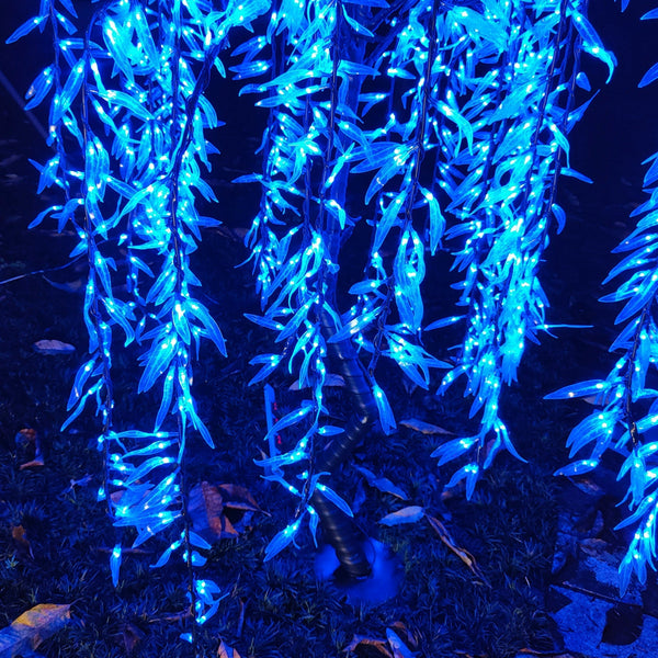 White LED weeping willow tree 6.0ft/1.8m rainproof outdoor lighting