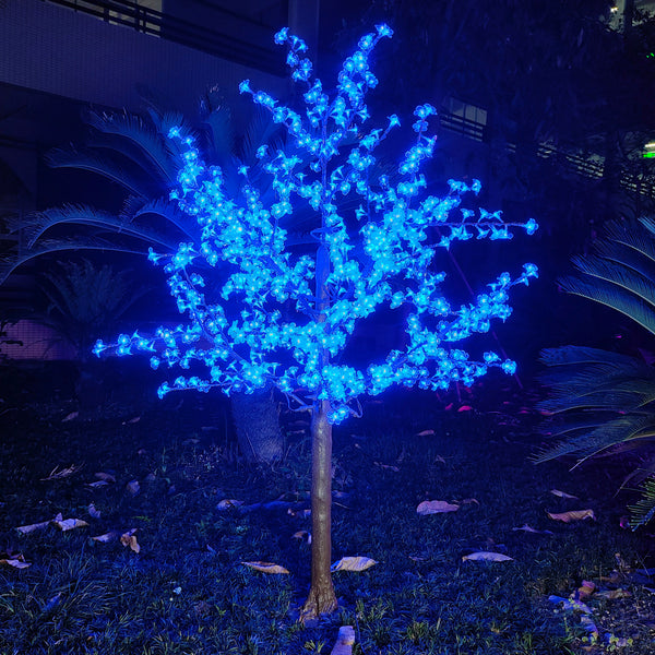 Blue Artificial LED trees for garden 6.5ft/2.0м 972LEDs 9 Color Option