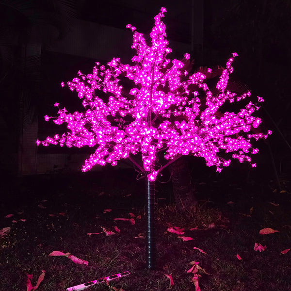 Lighted Pink Cherry Blossom Tree 6.5ft 1728 LEDs Indoor/Outdoor