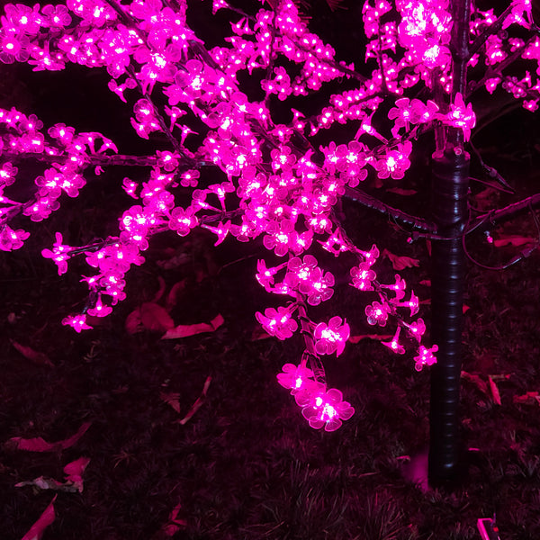 Lighted Pink Cherry Blossom Tree 6.5ft 1728 LEDs Indoor/Outdoor