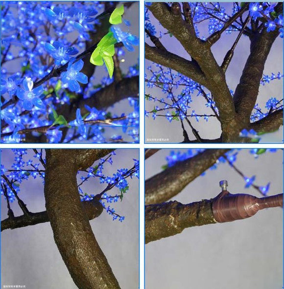 Blue Outdoor Cherry blossom led light tree 9.2ft\ 2.8m