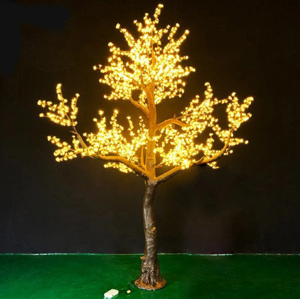 Red LED Outdoor Lighted Cherry Blossom Tree 13ft/3.8м 2970leds