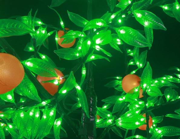 LED Artificial Fruit Tree Peach 5ft/1.5м – magic of leds