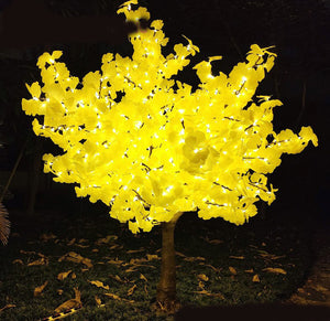 7.2ft/2.2m Yellow Artificial LED Ginko Tree outdoor/