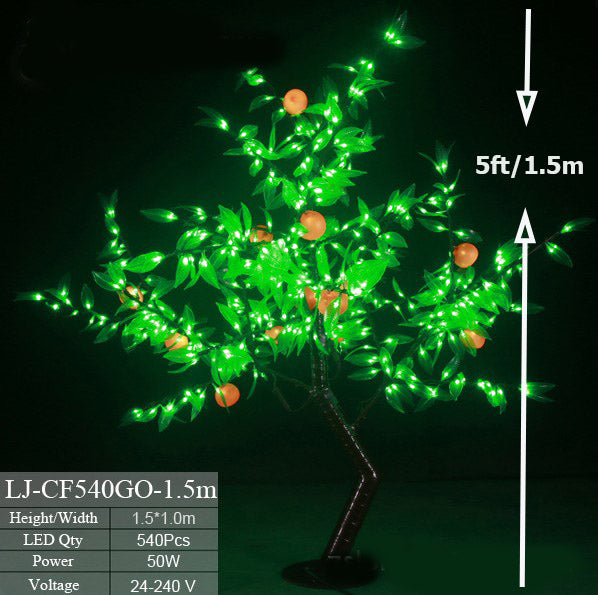 LED Artificial Fruit Tree Peach 5ft/1.5м