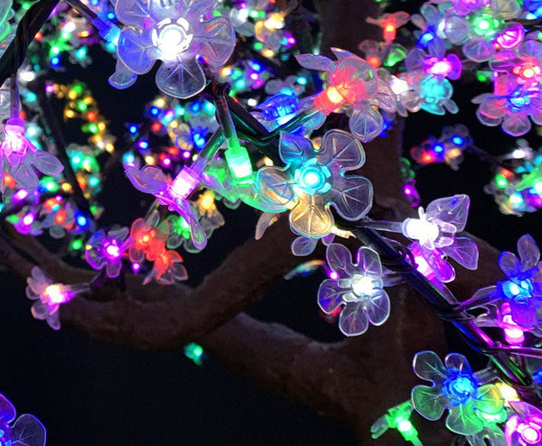 Pink Artificial LED trees for garden 6.5ft/2.0м 972LEDs 8 Color Option