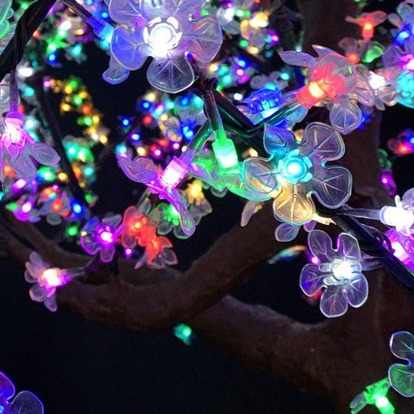 Yellow LED light up cherry blossom tree 6.5ft/2.0м 1728leds Outdoor