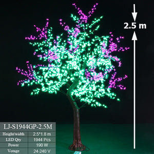 Outdoor Artificial trees that light up 8.2ft/2.5 m. 1944 LED