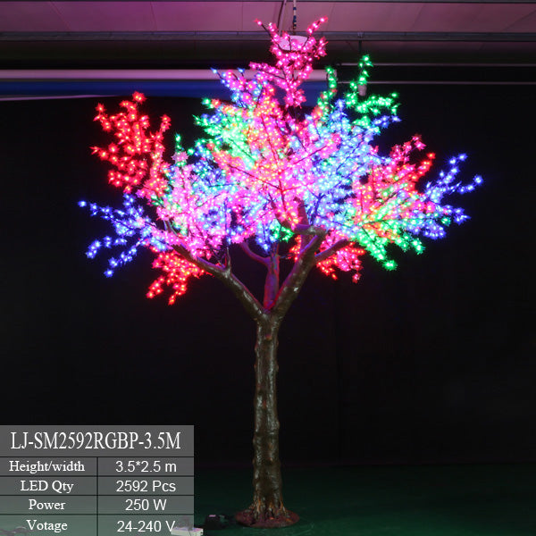 Outdoor LED Cherry Blossom Tree Color changing led RGB Tree 12.5ft\3.5m