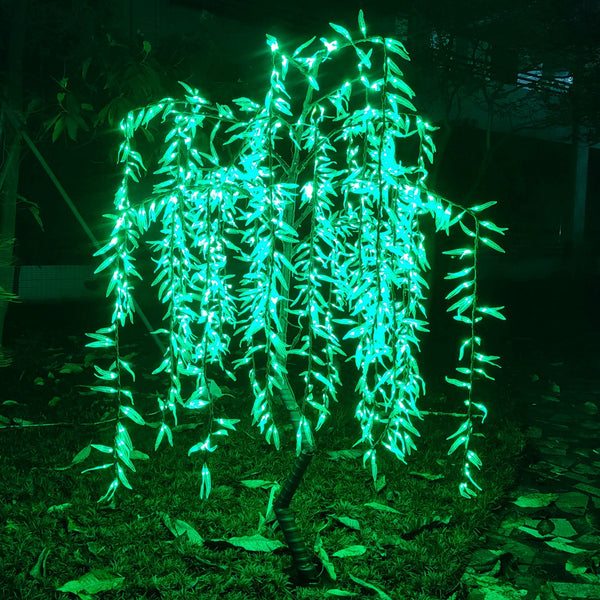 Warm White LED weeping willow tree 6.0ft/1.8m rainproof outdoor
