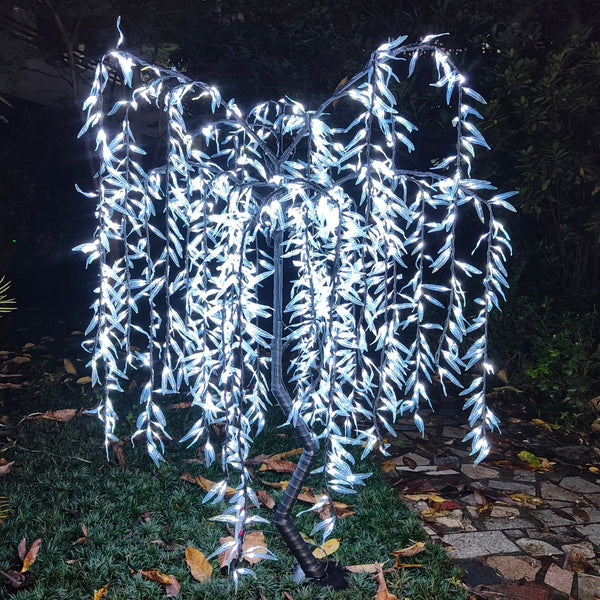 White LED weeping willow tree 6.0ft/1.8m rainproof outdoor lighting
