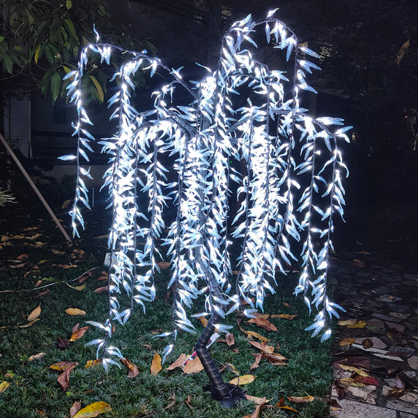 Yellow LED weeping willow tree 6.0ft/1.8m rainproof outdoor lighting