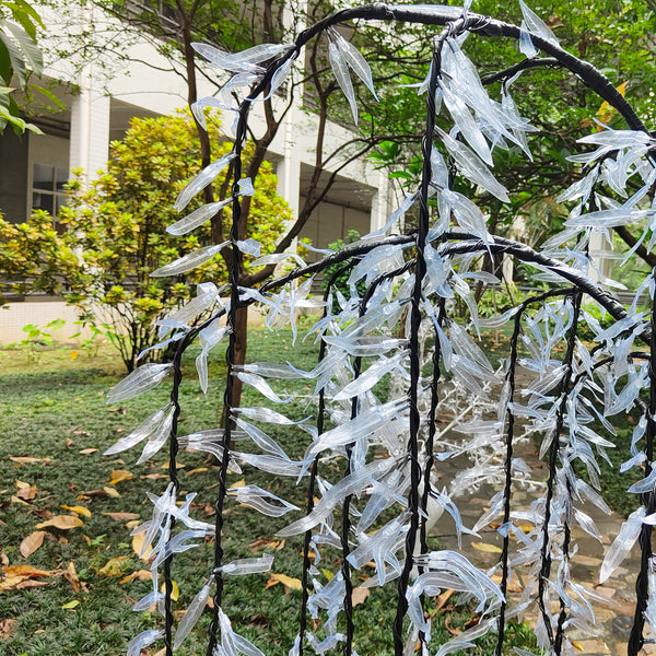 Yellow LED weeping willow tree 6.0ft/1.8m rainproof outdoor lighting