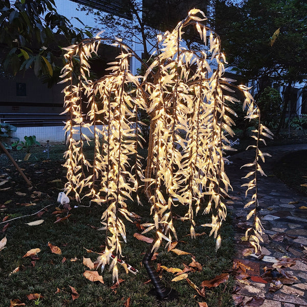 Warm White LED weeping willow tree 6.0ft/1.8m rainproof