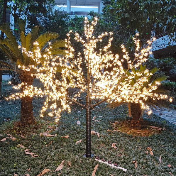 Lighted Pink Cherry Blossom Tree 6.5ft 1728 LEDs Indoor/Outdoor