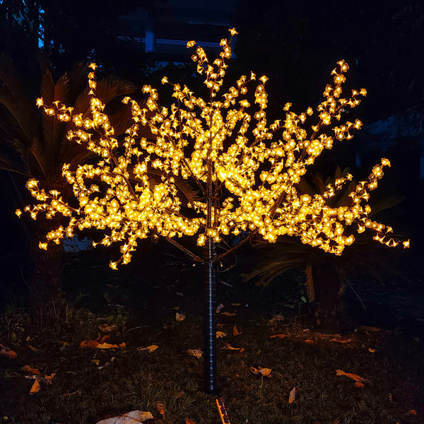 Lighted Pink Cherry Blossom Tree 6.5ft 1728 LEDs Indoor/Outdoor