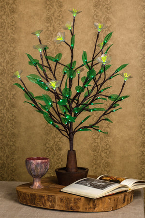 LED tree Flower lamp Green soft silicone leaves 
