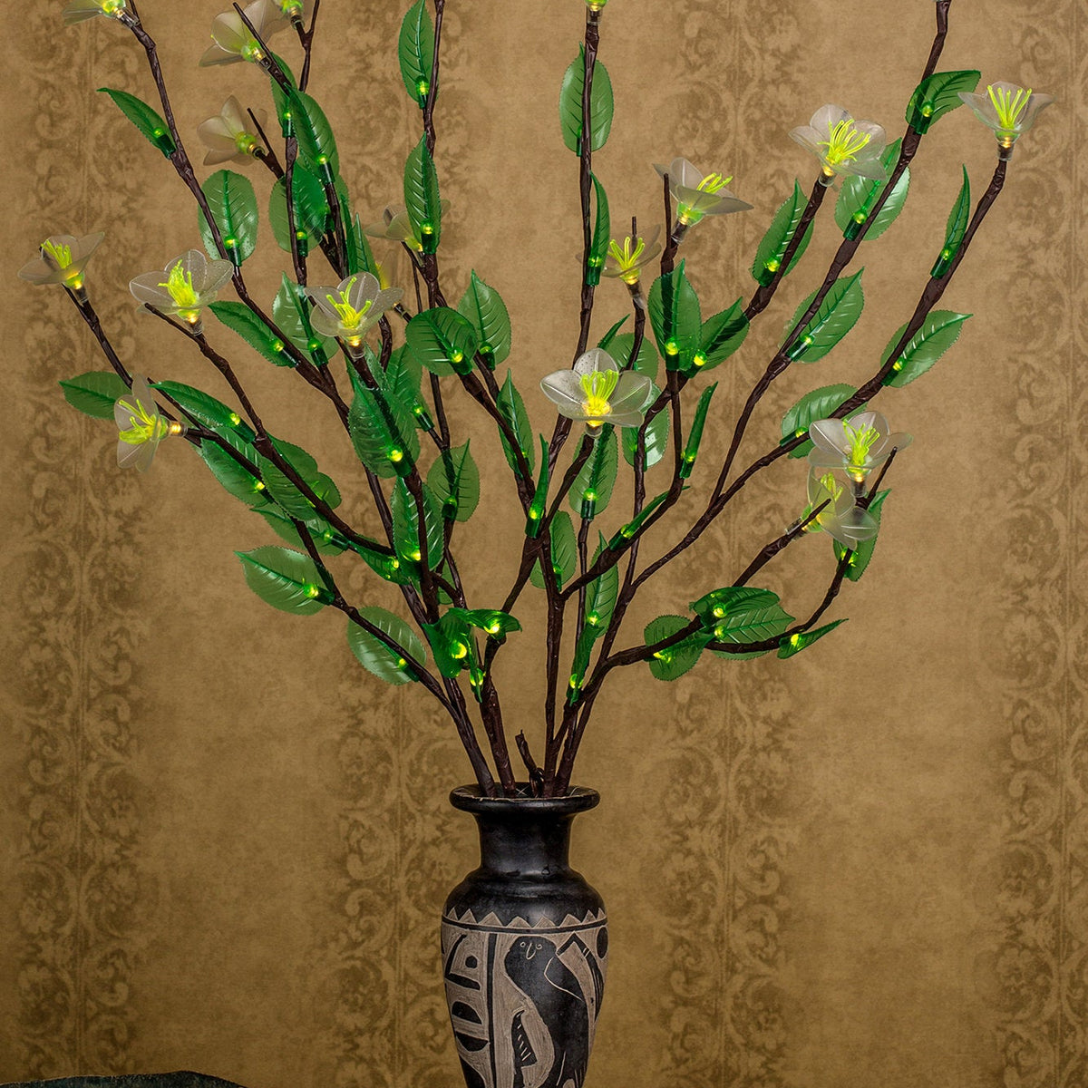 LED branchs Led lights Warm-White flowers+Green leaves – magic of leds