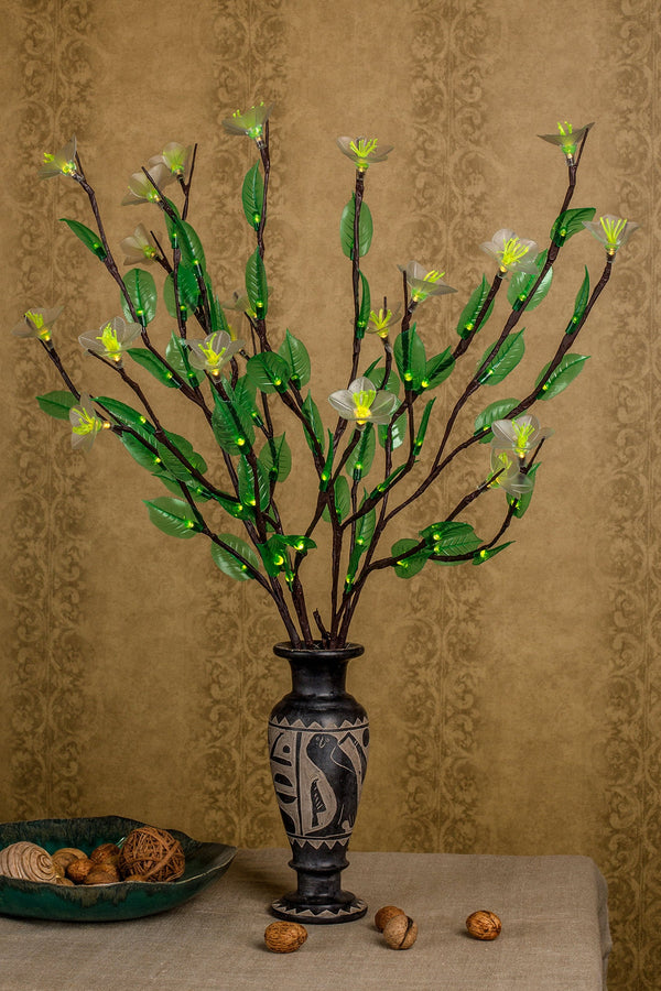 LED branchs Table Flower lamp Led lights Warm-White flowers+ Green leaves