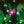 LED tree Lamp  Green Soft Leaves and Pink Flower lamp
