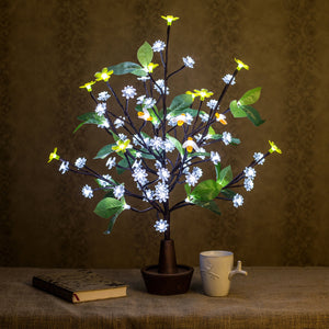 LED Tree Light Lamp Fairy lights Yellow Flowers+Bees