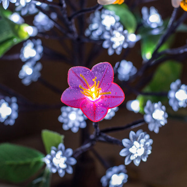 LED Lighting Tree Flower lamp  Pink+ White Flowers+Bees unique lamp